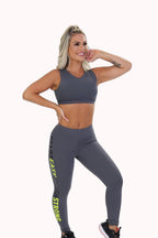 Conjunto Fitness com calça legging estampada – Doce Malícia