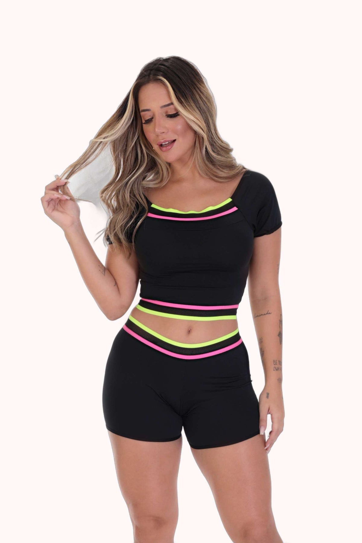 Baby doll com elastico fitness feminino – Doce Malícia