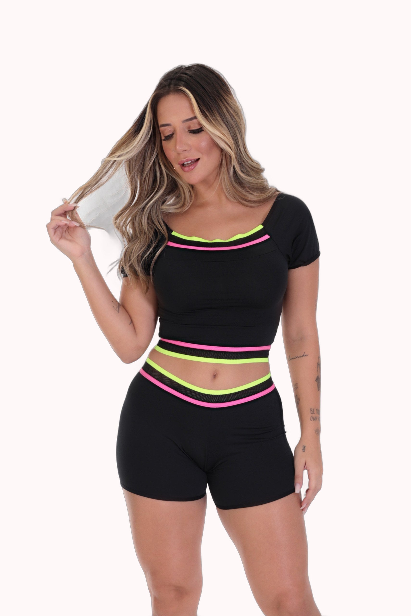 Baby doll com elastico fitness feminino – Doce Malícia