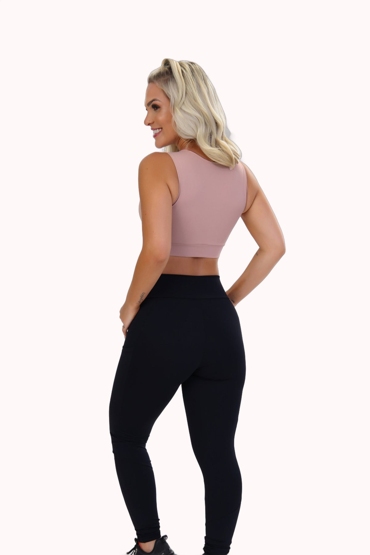Conjunto Fitness Legging Comprida com Top