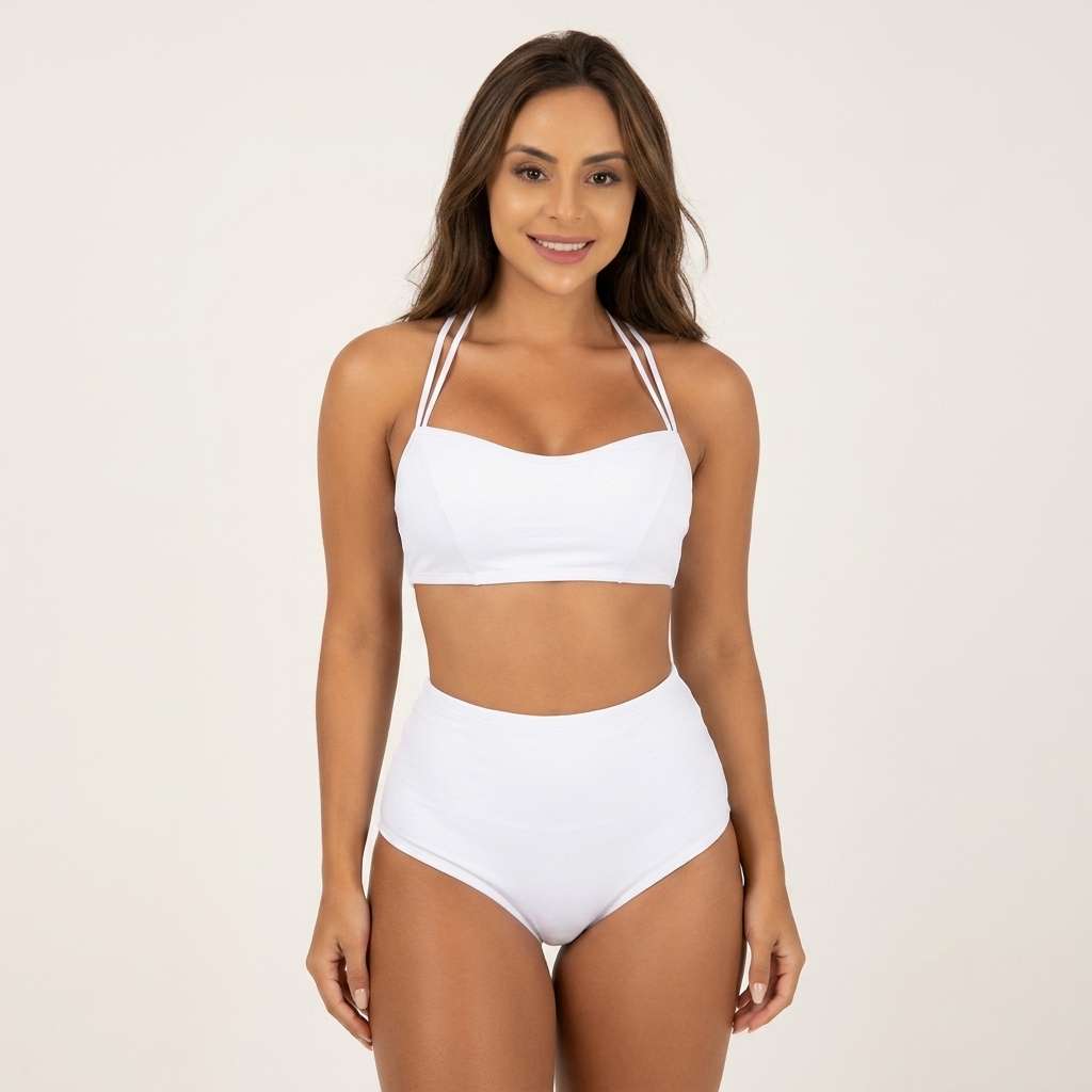 Conjunto Hot Pants com Forro – Doce Malícia - Branco