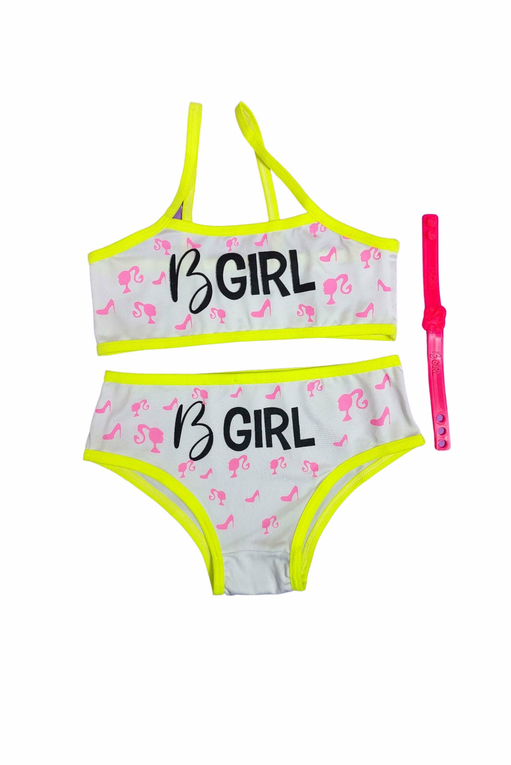Conjunto Infantil com Pulseira em amarelo – Doce Malícia