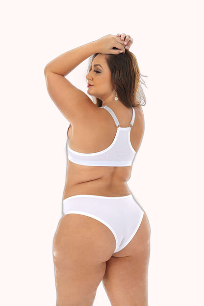 Conjunto nadador plus size em microfibra – Doce Malícia