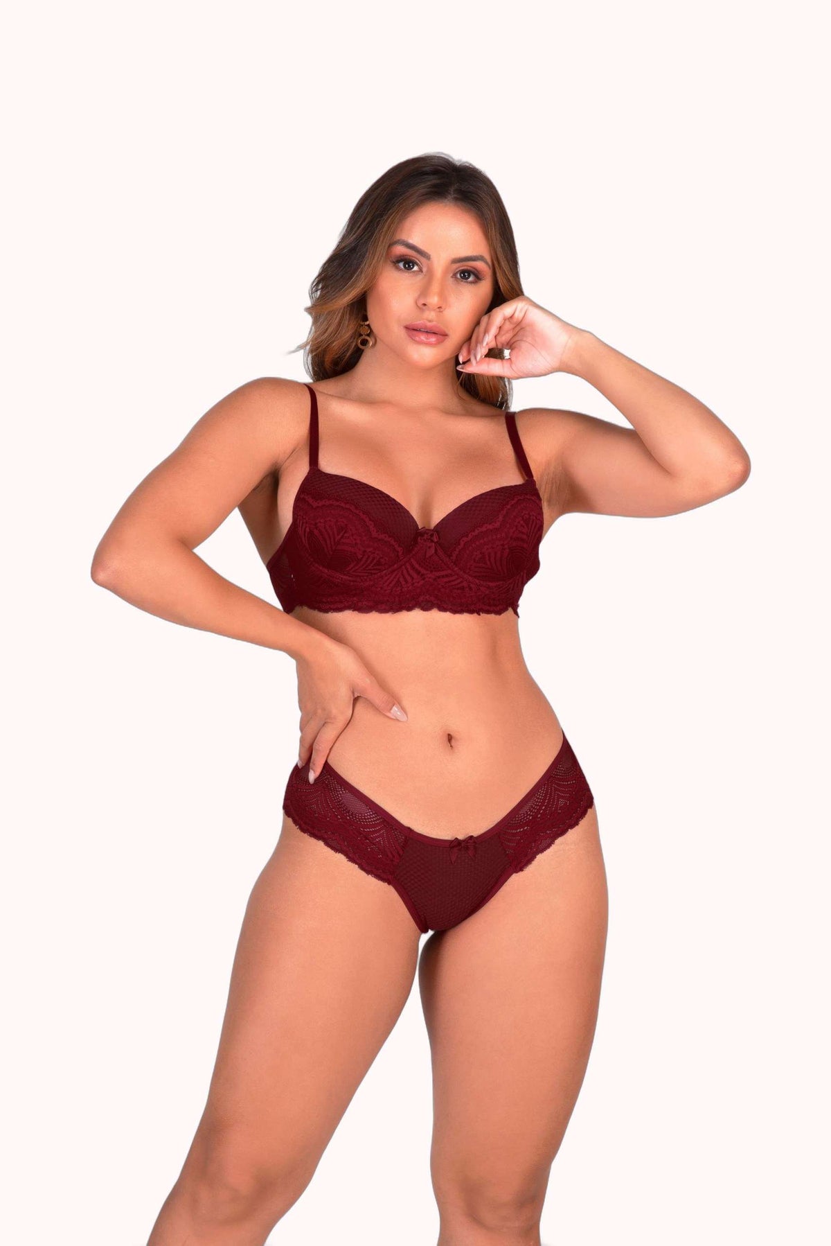 Conjunto reforçado com calcinha sensual – Doce Malícia