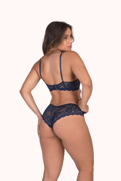 Conjunto reforçado com calcinha sensual – Doce Malícia