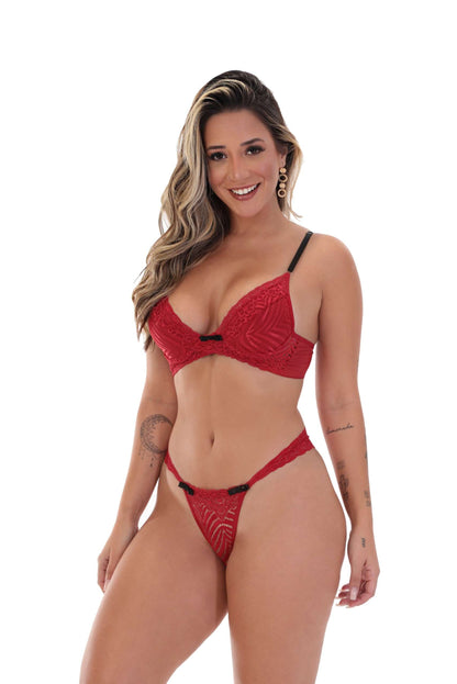 Conjunto sem bojo com aro em Branco – Doce Malícia