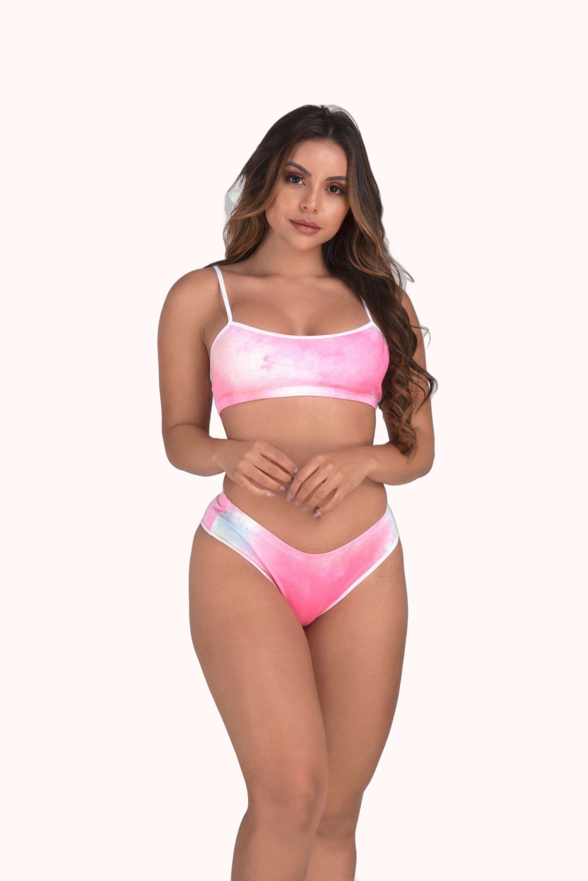 Conjunto sem bojo em algodão tie dye – Doce Malícia