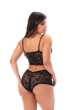 Conjunto sem bojo em renda Jacatronica em cores sortidas – Doce Malícia