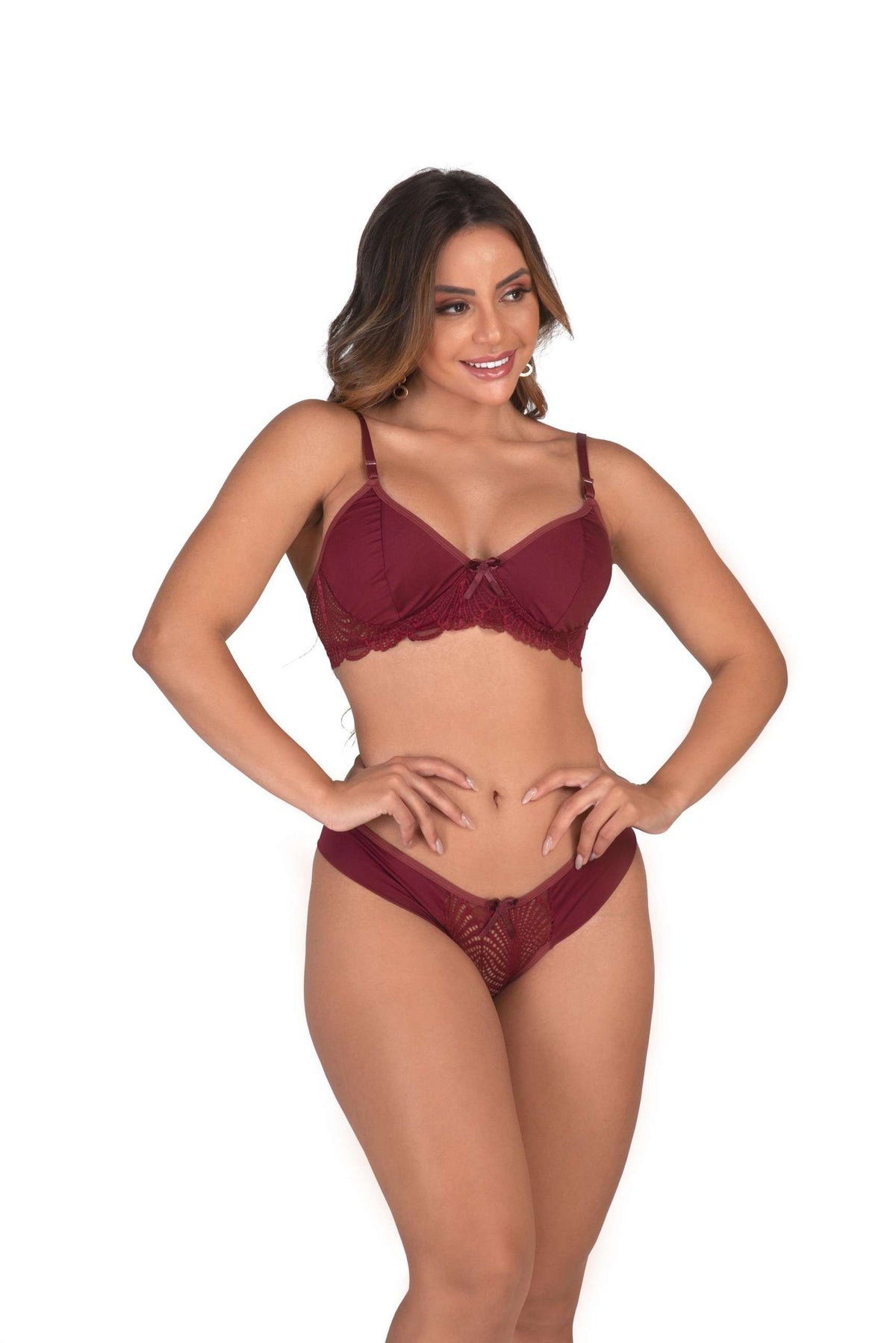 Conjunto sem bojo sensual em Branco – Doce Malícia