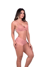 Conjunto sexy em renda em Branco – Doce Malícia