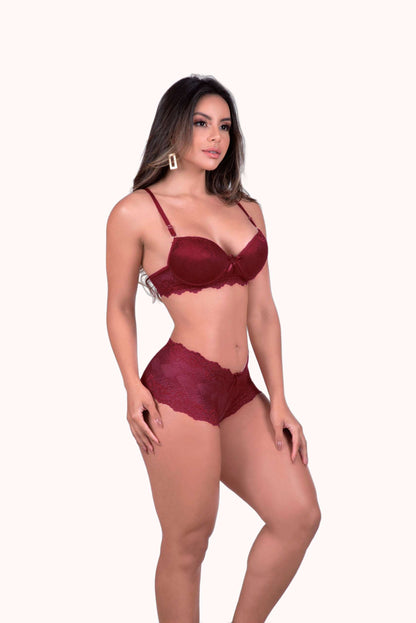 Conjunto sexy em renda – Doce Malícia