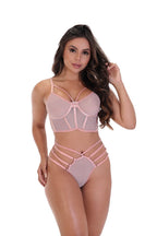 Conjunto sexy em tule em Branco – Doce Malícia