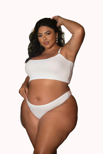 Conjunto Canelado Plus Size – Doce Malícia