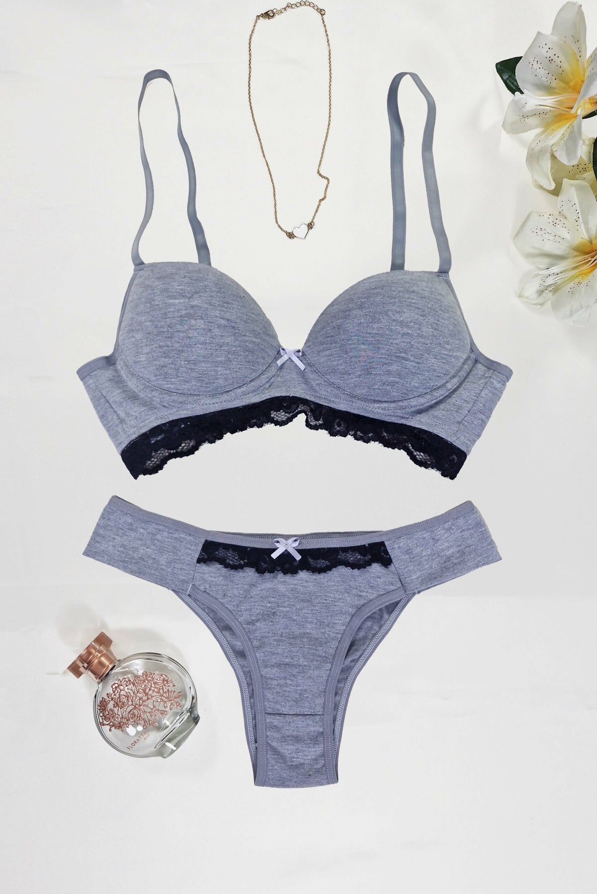 Conjunto de Bojo Mescla com em Preto – Doce Malícia