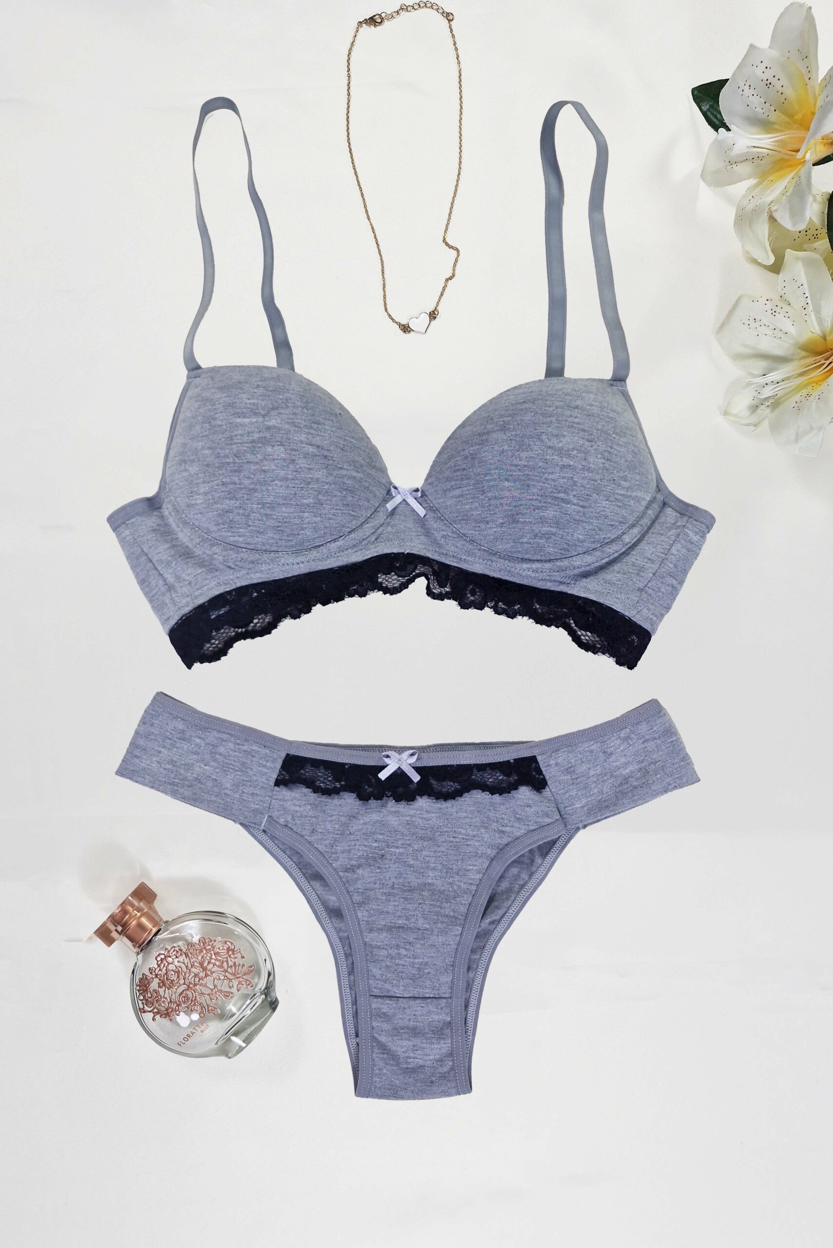 Conjunto de Bojo Mescla com em Preto – Doce Malícia