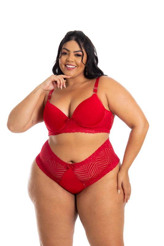 Conjunto Calesson Plus Size em Branco – Doce Malícia