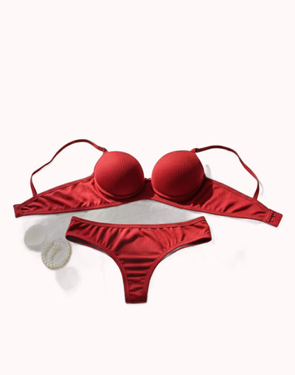 Conjunto Canelado com Bojo – Doce Malícia