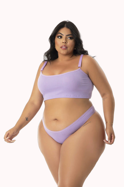 Conjunto Canelado Plus Size – Doce Malícia