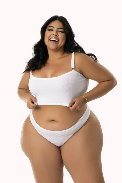 Conjunto Canelado Plus Size – Doce Malícia