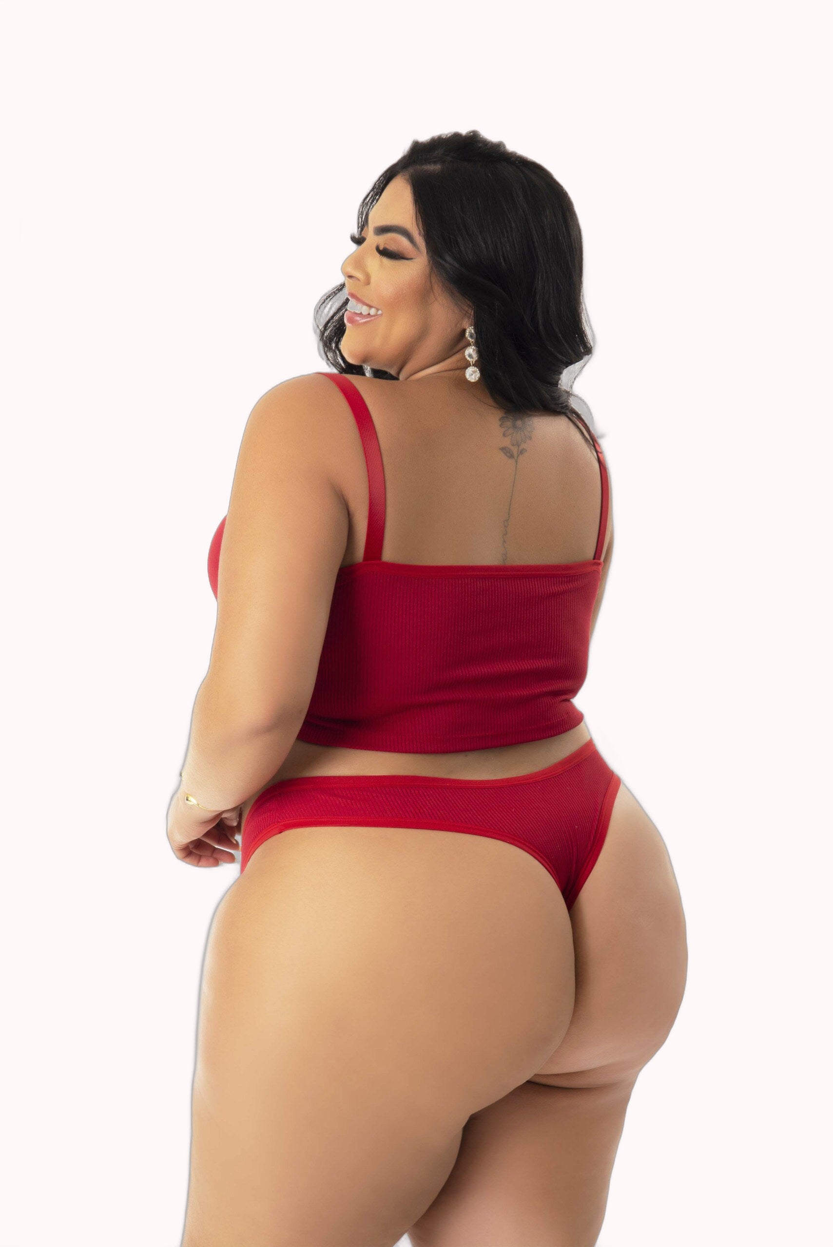 Conjunto Canelado Plus Size – Doce Malícia