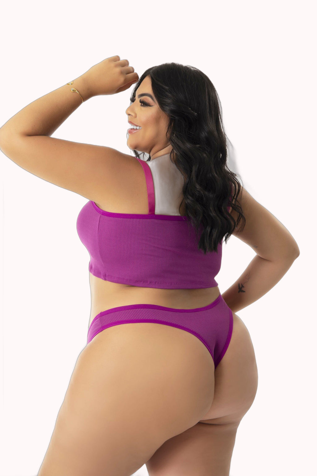 Conjunto Canelado Plus Size – Doce Malícia