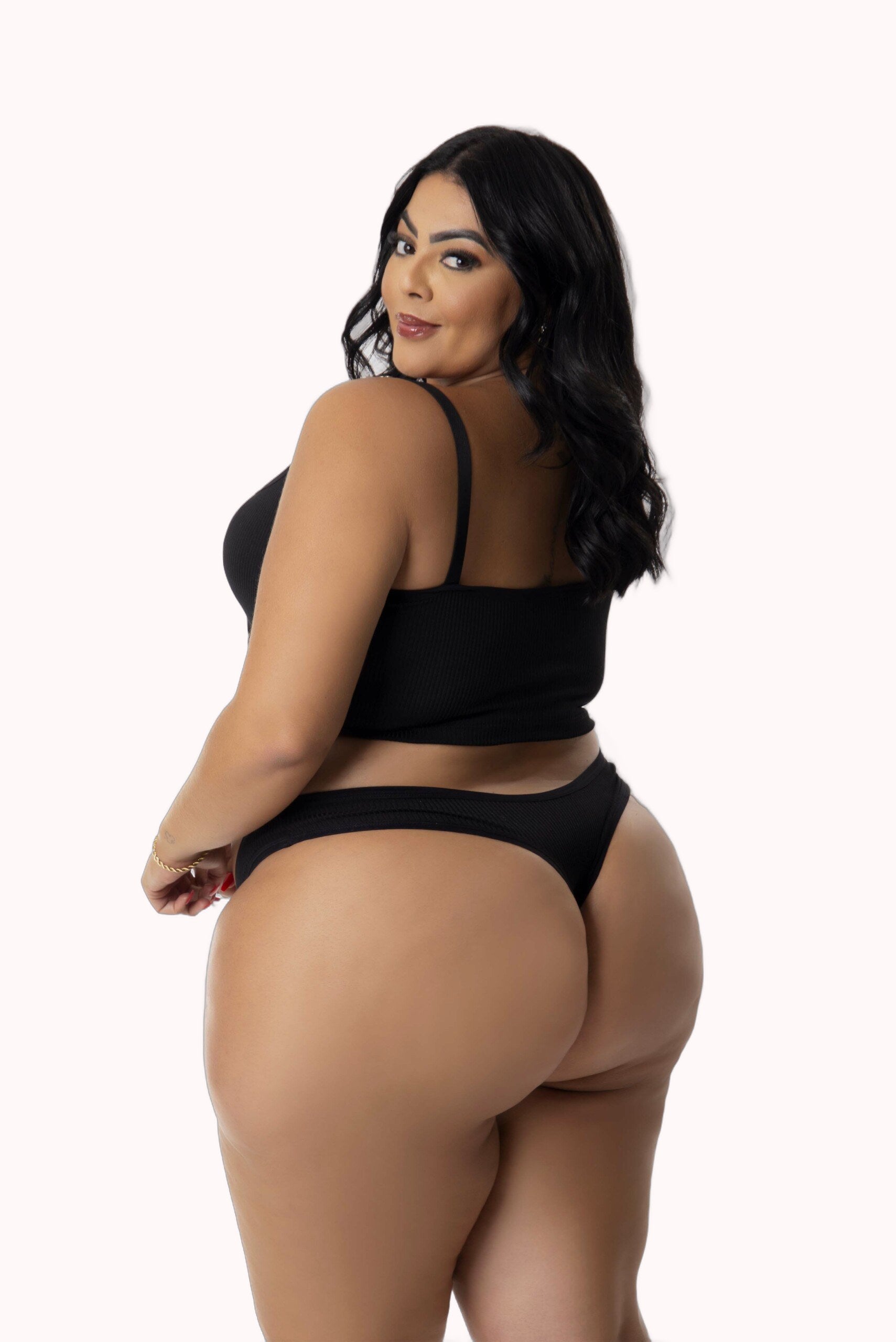 Conjunto Canelado Plus Size – Doce Malícia