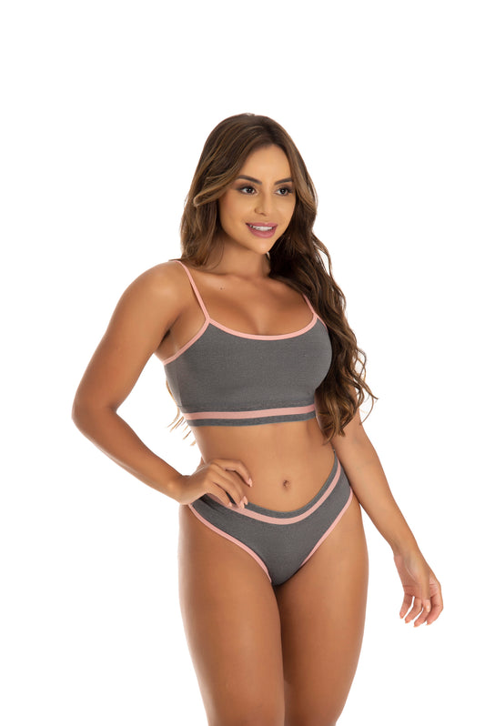 Conjunto Conforto Sem Bojo em azul-Marinho – Doce Malícia