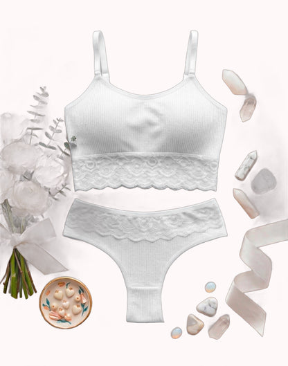 Conjunto Cropped Canelado – Doce Malícia
