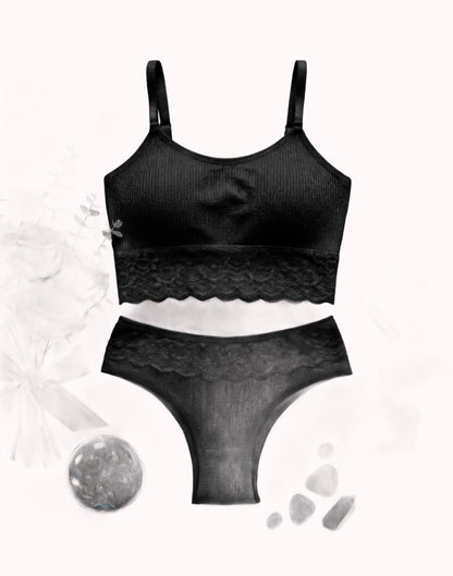 Conjunto Cropped Canelado – Doce Malícia