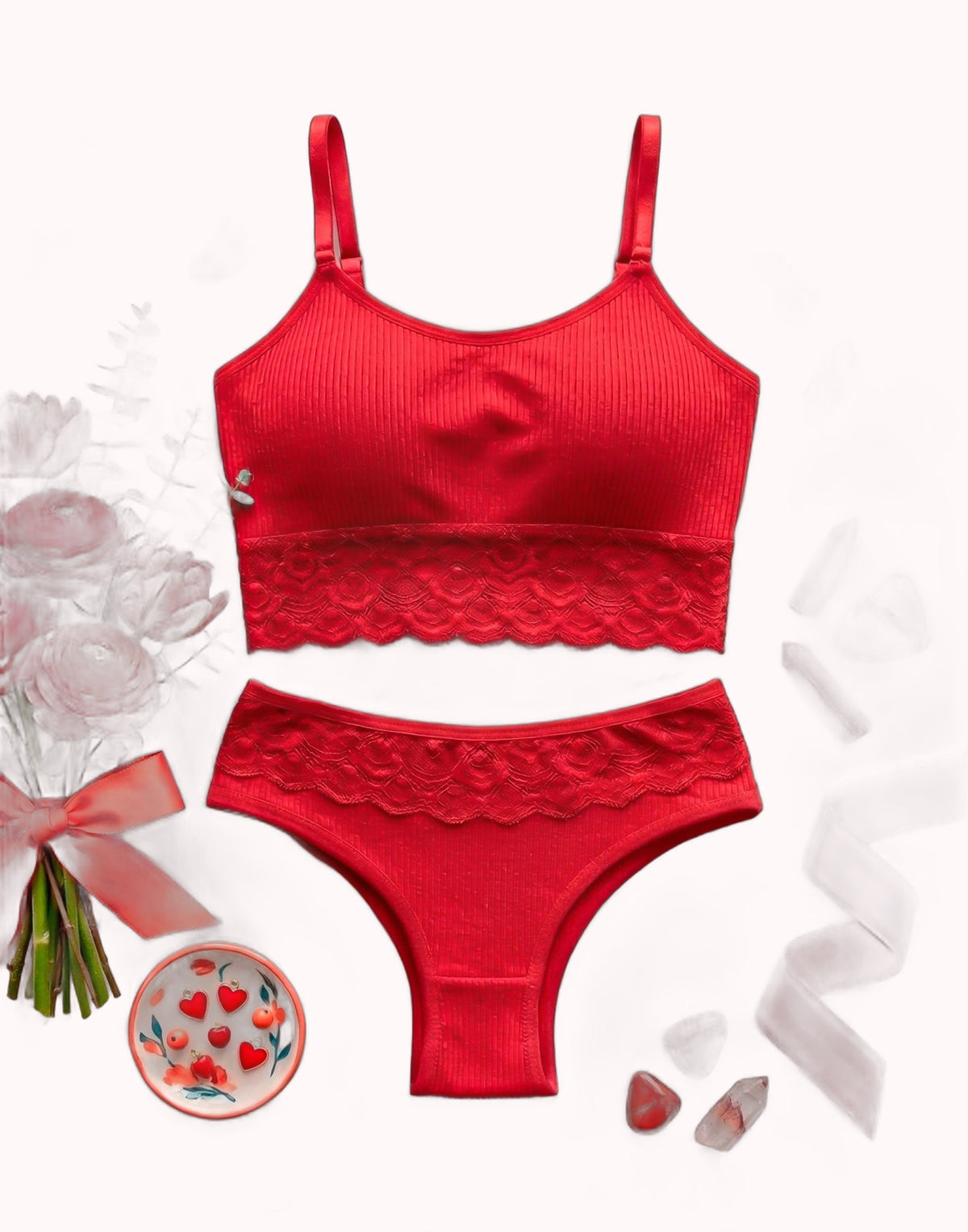 Conjunto Cropped Canelado – Doce Malícia