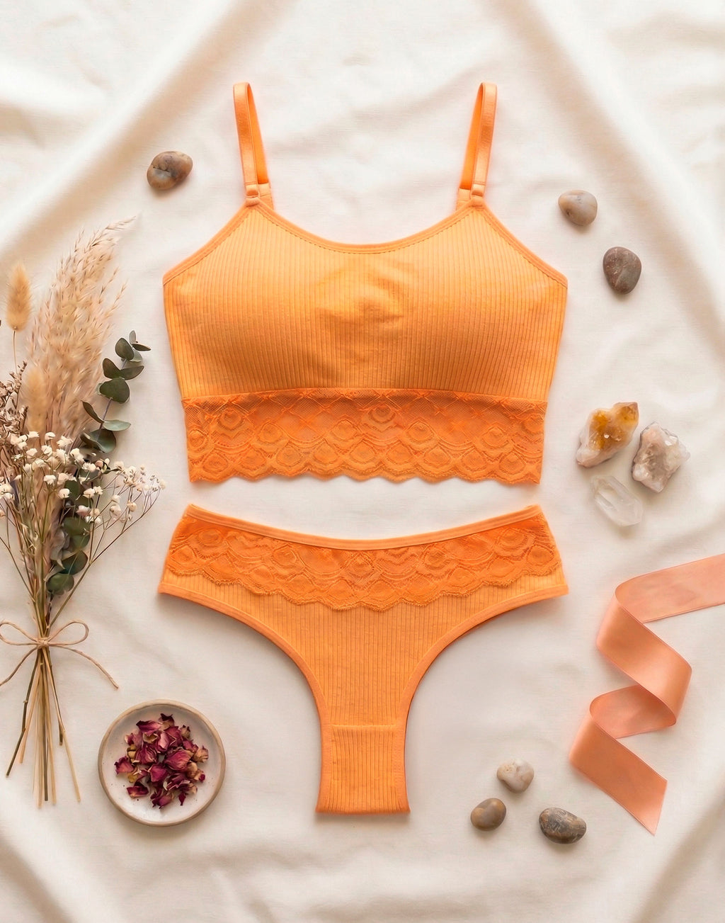 Conjunto Cropped Canelado em azul-Marinho – Doce Malícia