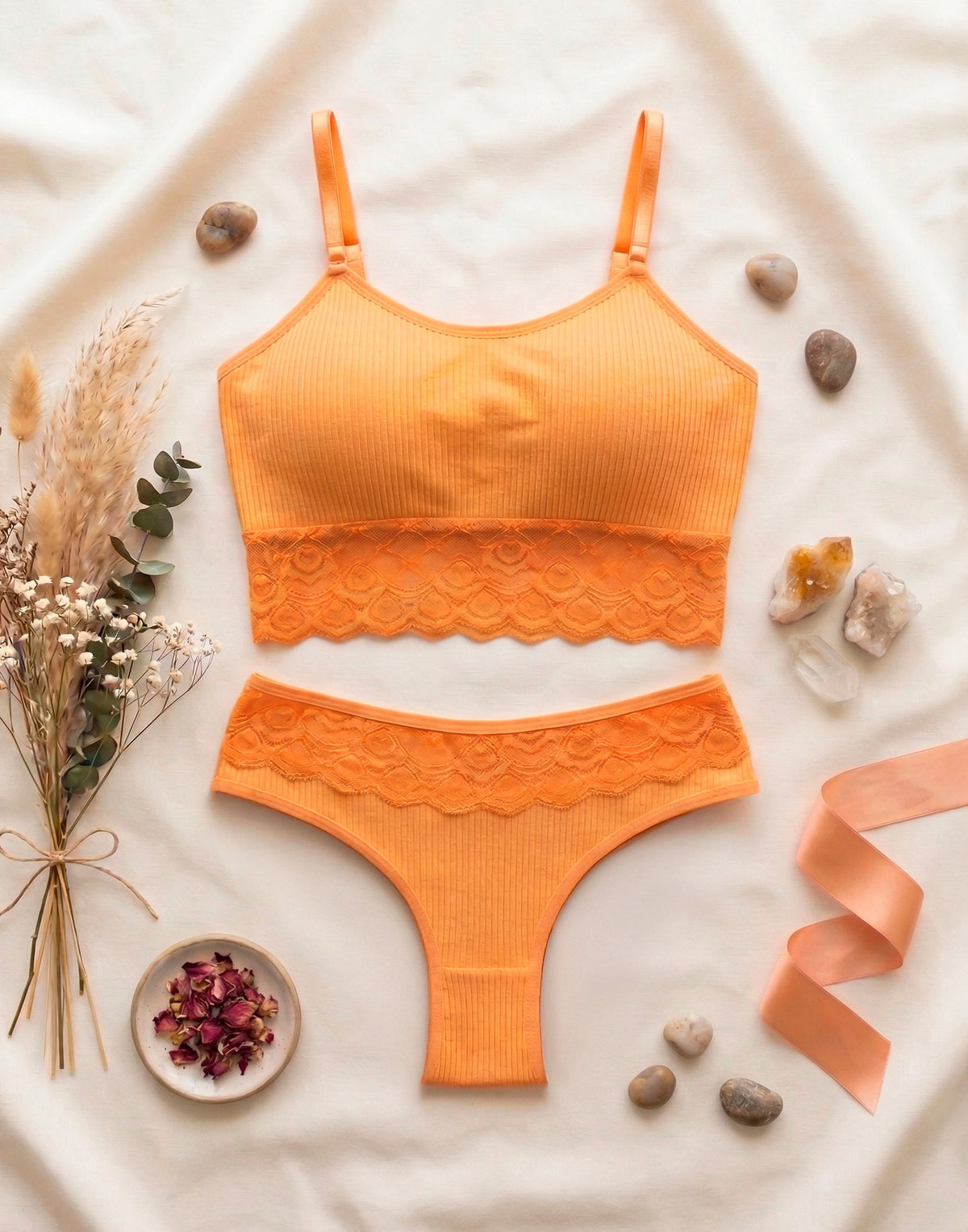 Conjunto Cropped Canelado em azul-Marinho – Doce Malícia