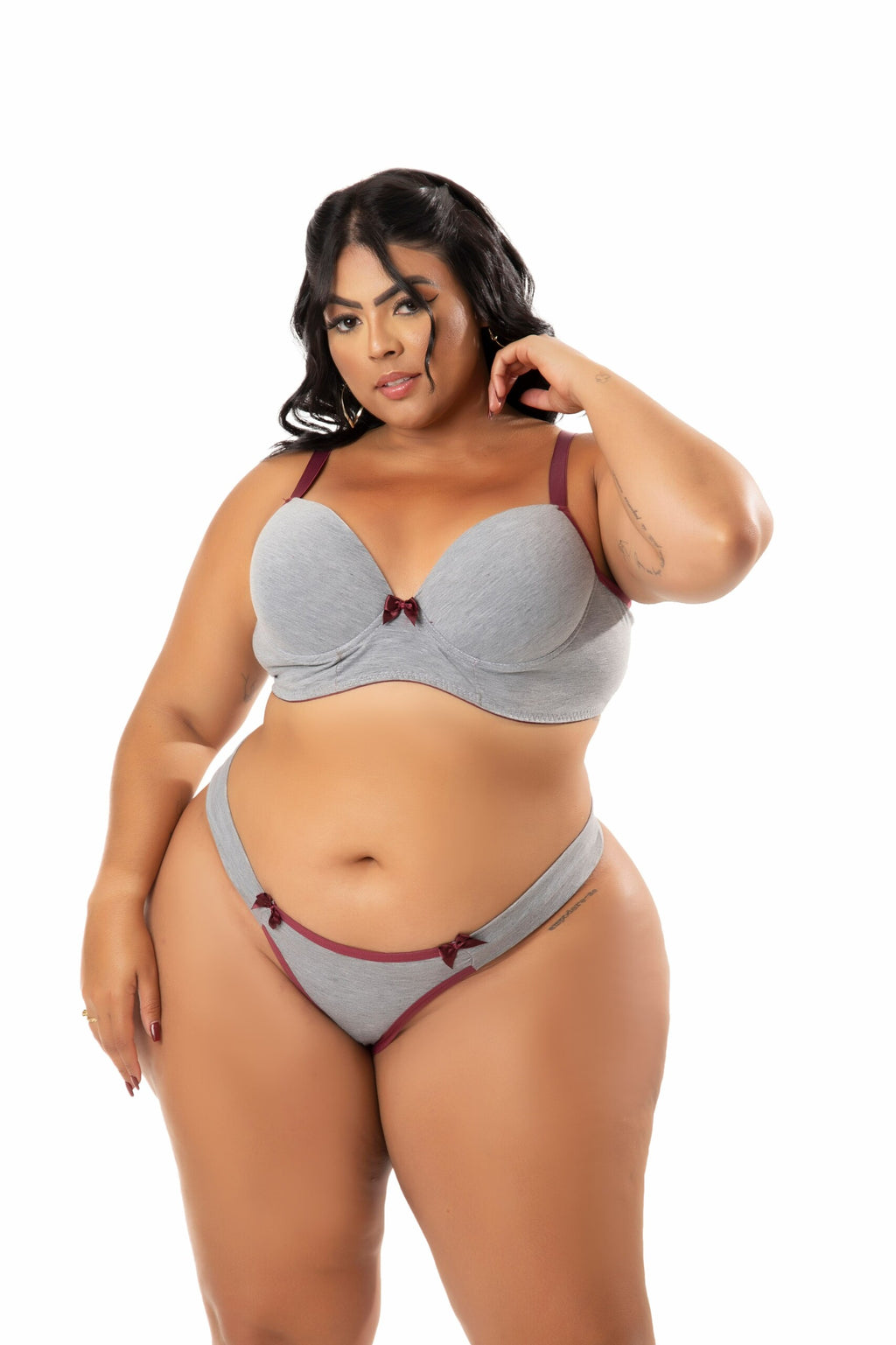 Conjunto de bojo conforto Plus Size em cores sortidas – Doce Malícia