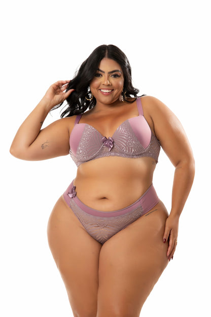 Conjunto de Bojo Plus Size em Branco – Doce Malícia