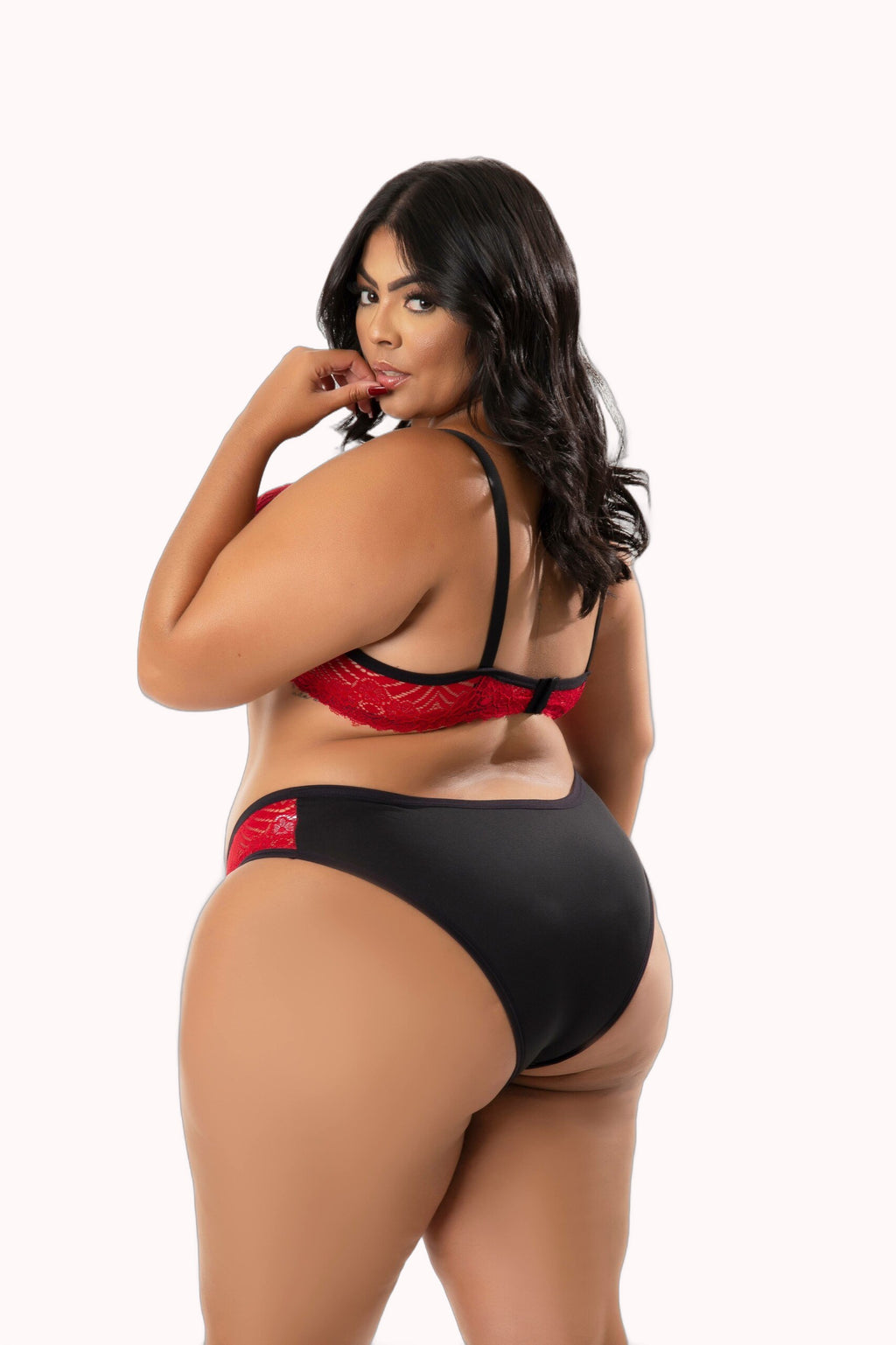 Conjunto de bojo plus size com renda – Doce Malícia