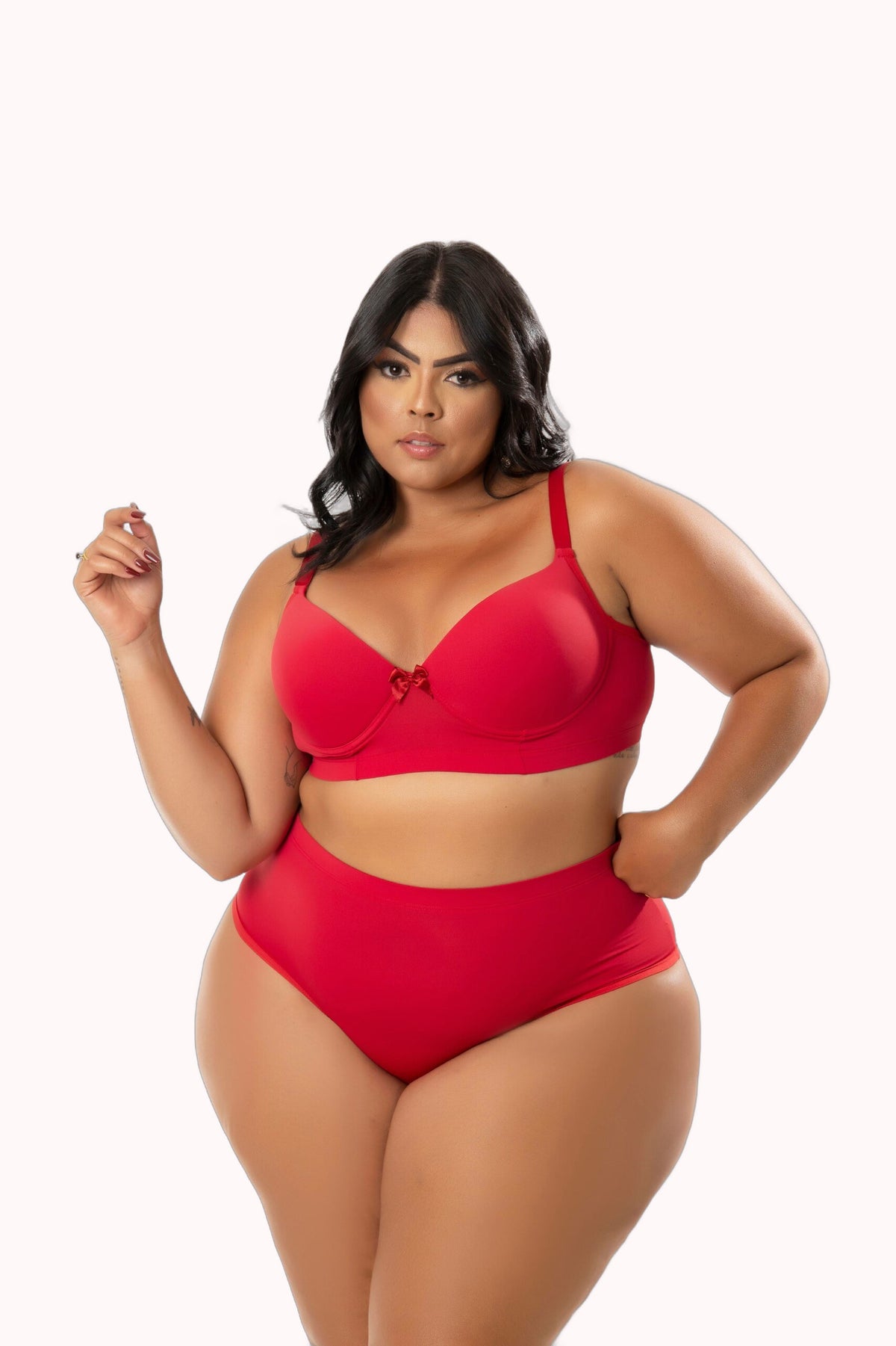 Conjunto de Lingerie Reforçado Plus Size