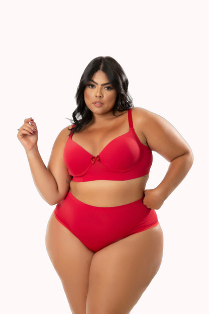 Conjunto de Lingerie Reforçado Plus Size