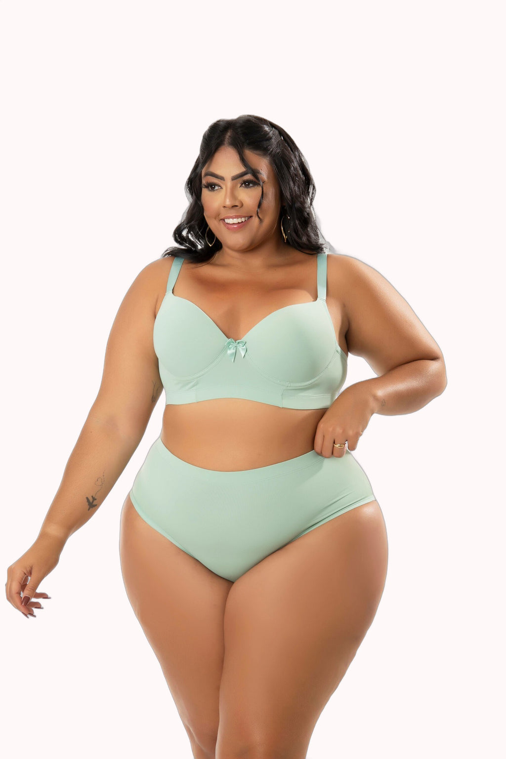 Conjunto de lingerie reforçado Plus Size – Doce Malícia