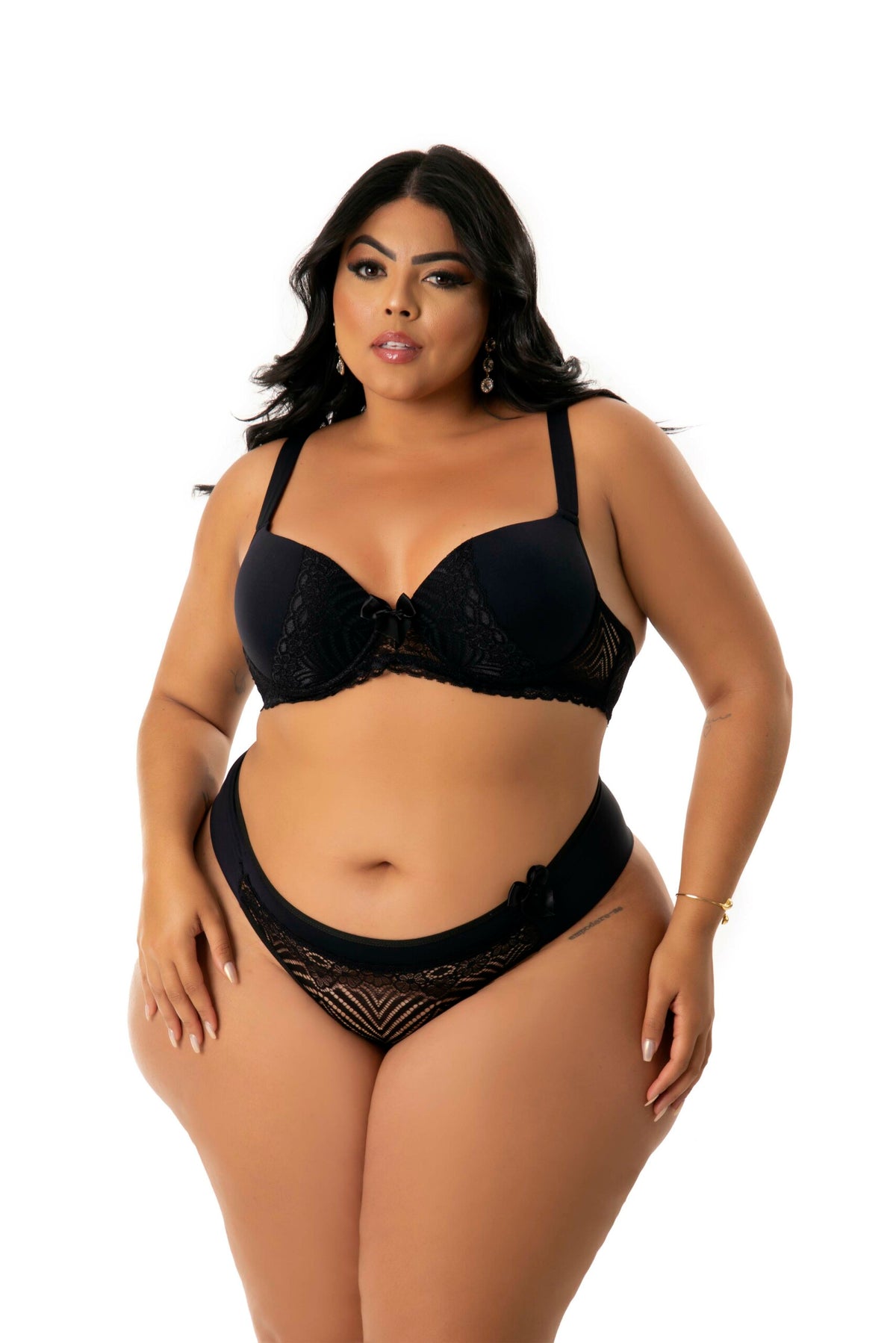 Conjunto de Bojo Plus Size em Branco – Doce Malícia