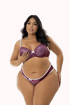 Conjunto de bojo plus size com renda – Doce Malícia