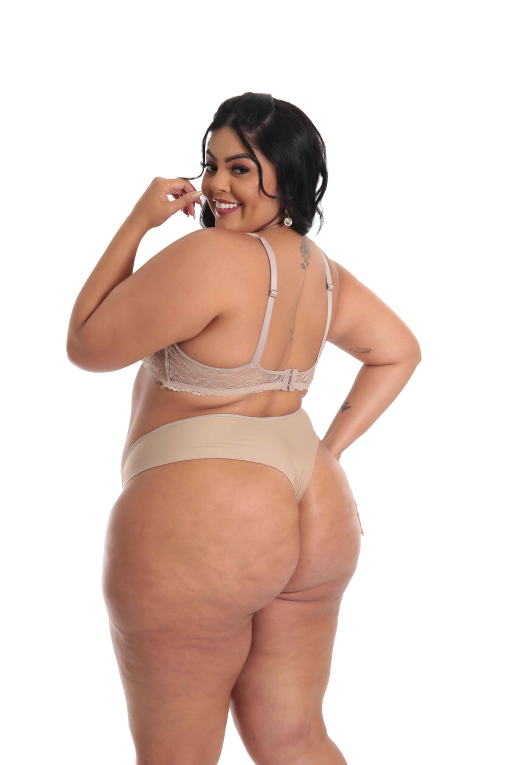 Conjunto de Bojo Plus Size em Branco – Doce Malícia