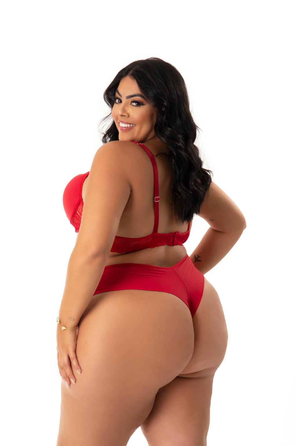 Conjunto de Bojo Plus Size em Branco – Doce Malícia