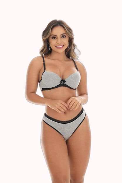 Conjunto de Lingerie em Algodão