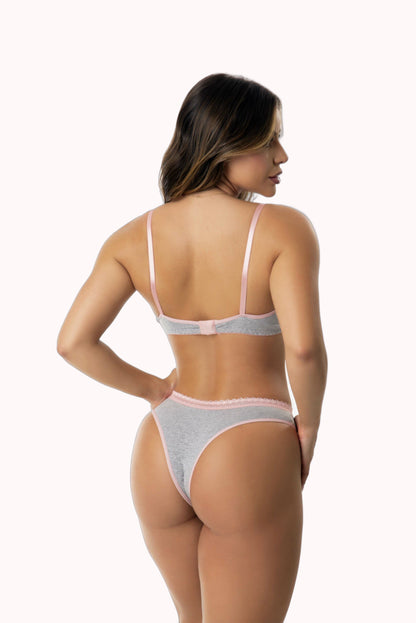 Conjunto de Lingerie em Algodão