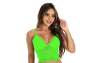 Cropped Neon em Renda em Amarelo Neon – Doce Malícia
