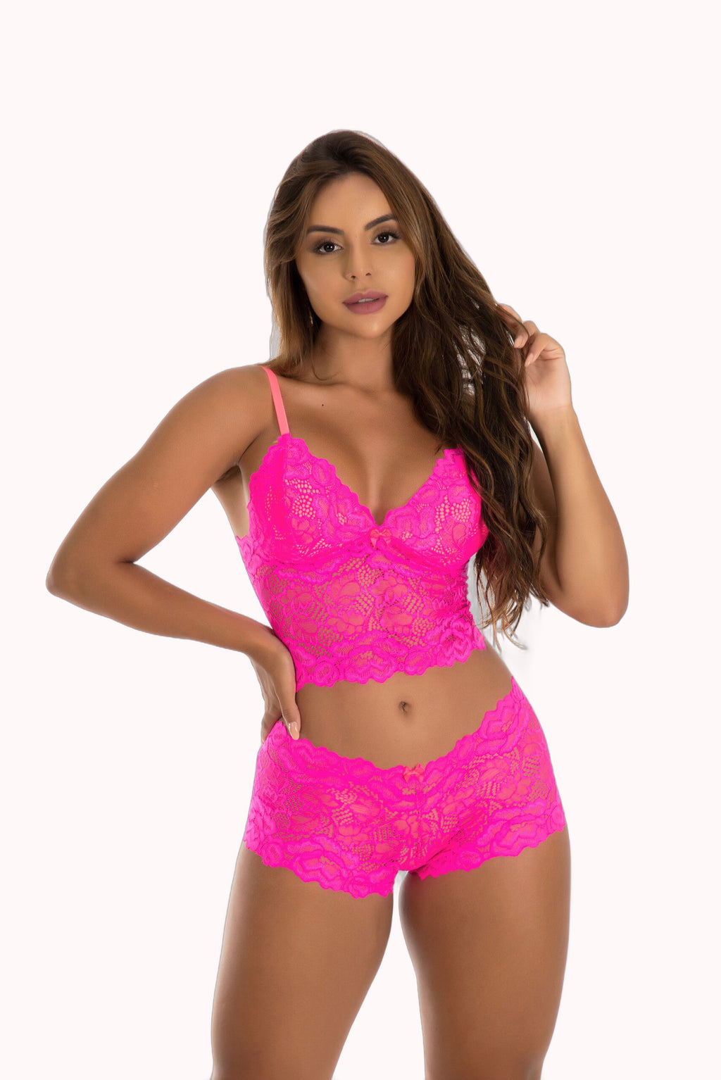 Conjunto de Lingerie Neon – Doce Malícia