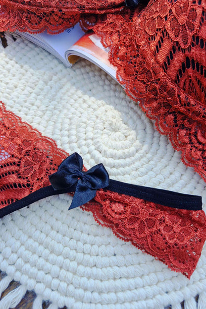 Conjunto de renda e microfibra em Branco – Doce Malícia