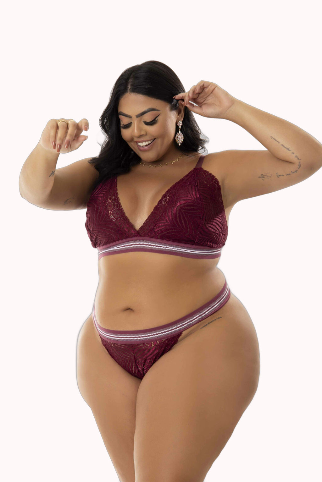 Conjunto de renda Plus Size – Doce Malícia