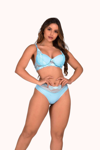 Conjunto em renda com fio duplo – Doce Malícia