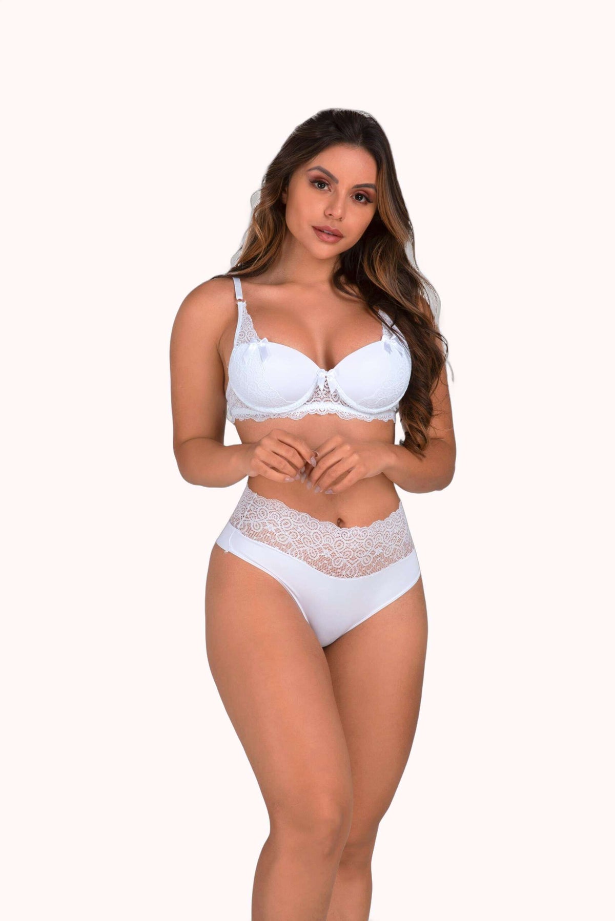 Conjunto em renda com fio duplo – Doce Malícia